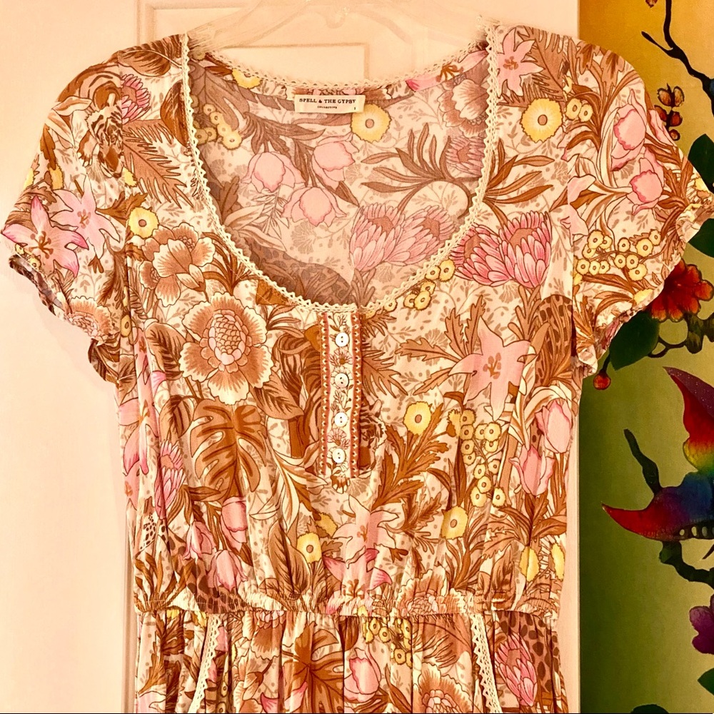 🌺🎉HP🎉🌺 Spell & The Gypsy Jungle Mini Dress - Picture 7 of 16